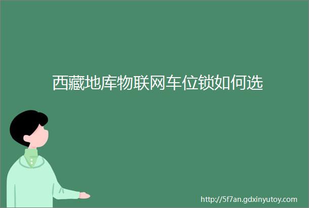 西藏地库物联网车位锁如何选