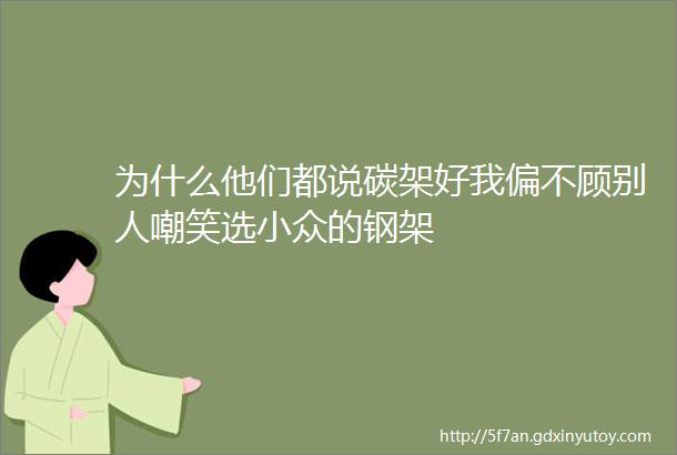 为什么他们都说碳架好我偏不顾别人嘲笑选小众的钢架